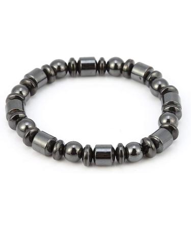 Magnetic Therapy Bracelets for Weight Loss | Health Care Magnetic Bands for Men & Women - Stylish Black Stone Gift - Buy Online on GoSupps.com