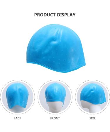 Bonnet de Teinture Capillaire en Silicone Bleu Perfor avec Aiguilles pour Coloration Cheveux Outil Professionnel pour Salon de Coiffure Bonnet de Coiffure R utilisable pour - Buy Online on GoSupps.com