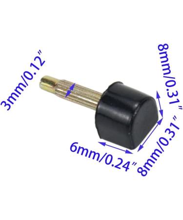 UTALIND 15 Pairs High Heel Tips Replacement Caps & Tool - 3mm Nail Diameter, U-Shape Dowels, 5 Sizes (8/9/10/11/12mm), Black - Buy Online on GoSupps.com