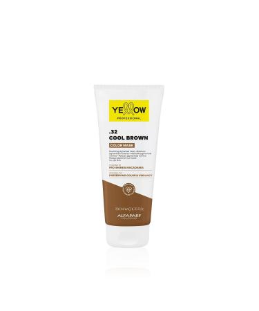 Yellow Masque de couleur professionnel .32 Cool Brown 200 ml