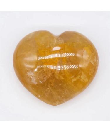 1pc 170g-230g Natural Crystal Folk Crafts Gemstone Heart for Suitable for Home HOMEZHOU (Color : 1pc 170g-200g)