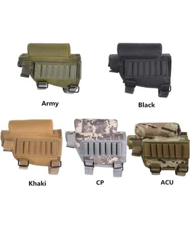 Wsobue Rifle Buttstock Hunting Cheek Rest with 7 Shells Holder - Camouflage CP - Buy Online on GoSupps.com