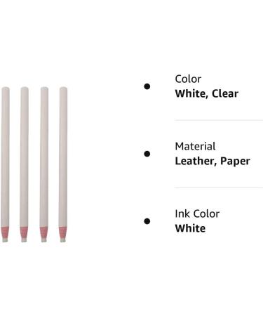 LQ Industrial Sewing Mark Pencil Set - 4 White Erasable Fabric Pencils for Sewing, Marking, and Tracing - Heat Erase Pen Included - Buy Online on GoSupps.com