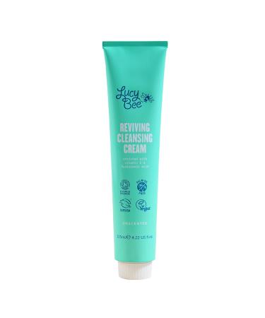 Reviving Cleansing Cream | Unscented Facial Cleanser for Sensitive Skin | Makeup Remover | Certified Organic Vegan Cruelty Free | 4.22 fl oz