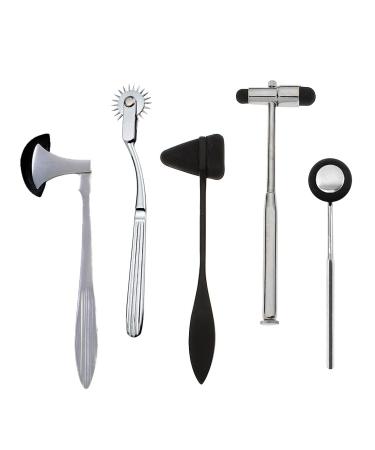 5 pcs Neuro Percussion Berliner Reflex Taylor Buck Hammer Diagnostic Kit