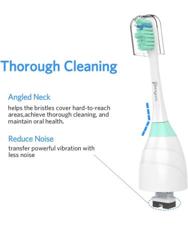 Senyum Replacement Heads for Philips Sonicare E-Series Toothbrush - 4 Pack - Buy Online on GoSupps.com