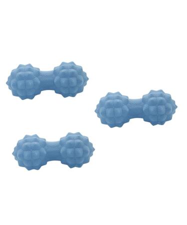 Fomiyes 3st Yoga Ball Fitness Roller Muscle Roll Massage devices for feet silicone massage manual massage balls Massage ball yoga balls Triggering Fitness Training Six colors ice hockey 15 6cmx3Pcs Blaux3Stk