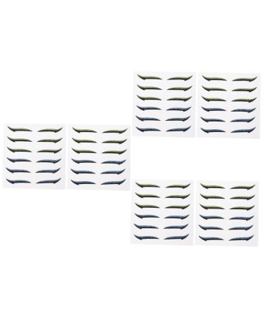 TOVINANNA 36 Pairs Glitter Eyeliner Eye Lift Strips Invisible Eye Line Strips Natural Eyelid Tape Double Eyelid Strips Loofah Back Scrubber Blue Eyeshadow Sticker Flash Adhesive Tape Miss