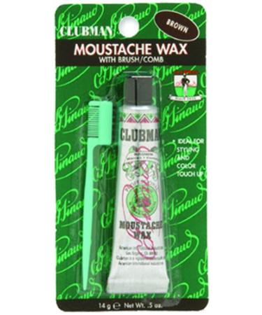 Clubman Moustache Wax Chestnut 0.50 oz (Pack of 6)