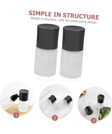 Housoutil 2pcs Liquid Foundation Press Bottle Cosmetic Essence Travel As Shown 10.50X3.90X3.90CM - Buy Online on GoSupps.com