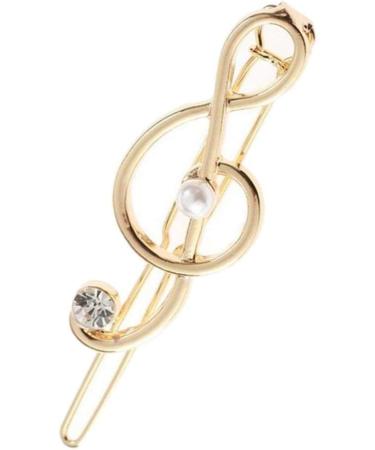 4x Dainty Hairpin Clip Music Note Hair Snap Clamp Womens Girls Headwear - Buy Online on GoSupps.com
