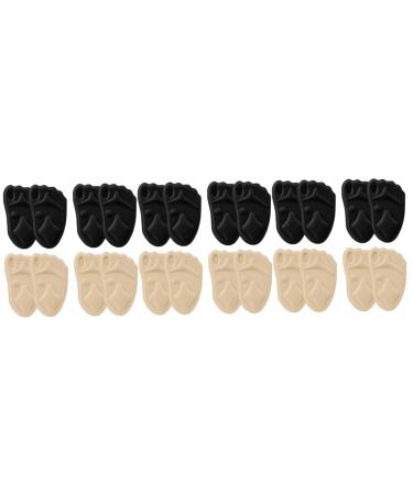 GLEAVI 12 Pairs Sponge Forefoot Pad Comfortable Shoe Insoles Ball of Forefoot Pad Reed Diffuser Sticks Flowers Half Insoles Insoles 4d High Heels Mesh Stretch Fabric