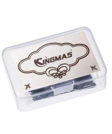 KINGMAS 2 Inch U Shaped Hair Pins (Pack of 180) with Storage Box - Bun Bobby Pins for Hair Styling - Buy Online on GoSupps.com