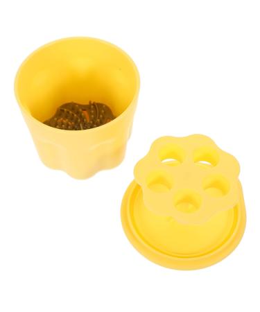 DRESSOOS 1set Makeup Brush Cleaning Bowl Makeup Brush Cleaning Kit Brush Rinsing Pad Brush Cleaning Tool Makeup Brush Washer Bowl Makeup Tool Cleaner Make Brush Cleaning Bowl Cosmetic Pp 8.5X8X6.8CM Yellow