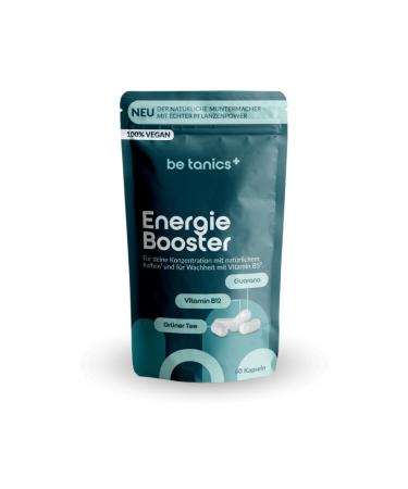be tanics Energy Booster (60 capsules for concentration with caffeine and vitamin B5 dietary supplement) 1010106
