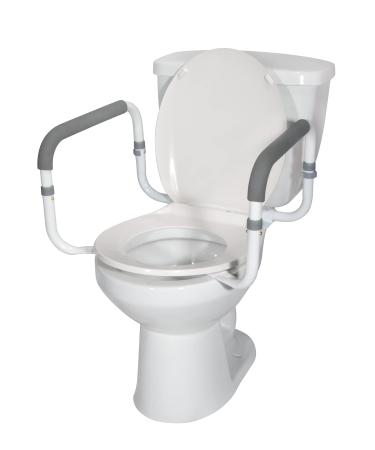 Drive Medical RTL12087 Bathroom Grab Bar for Toilets, White