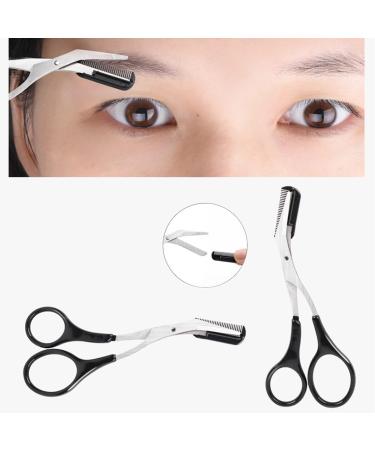 Curved Detachable Eyebrow Tool Scissors Portable Comb Eyebrow - Buy Online on GoSupps.com