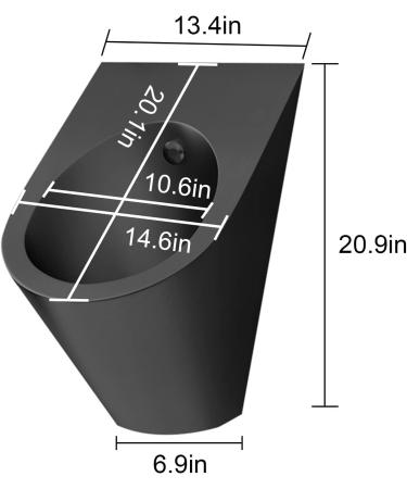 Men Urinal Wall Mounted Stainless Steel Urinal Men's Bathroom Urinal Intelligent Induction Flush Commercial Adult Urinal (Rose Gold-with Sensor Rose Gold with sensor - Buy Online on GoSupps.com