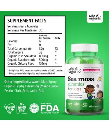 YHN Sea Moss Gummies for Kids - 60 Ct | Thyroid & Immune Support - Buy Online on GoSupps.com