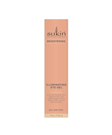 Sukin Brightening Eye Gel with Green Coffee & Kakadu Plum 0.5oz - Illuminate and Revitalize Eyes | Vegan and Cruelty-Free - Buy Online on GoSupps.com