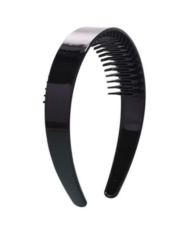 Mya Rip Off Hair Comb for Women & Girls - Korean Style 2.5cm Wide Black Plastic Everyday Use - Buy Online on GoSupps.com