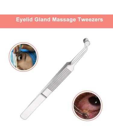 Buy Stainless Steel Safety Eyelid Plate & Meibomian Massage Forceps - Physiotherapy Tools for Eye Care - Buy Online on GoSupps.com