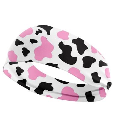 3 Pack Cow Print Spa Headbands for Women - Skincare, Face Wash, Yoga Hair Bands - Animal Print - Buy Online on GoSupps.com