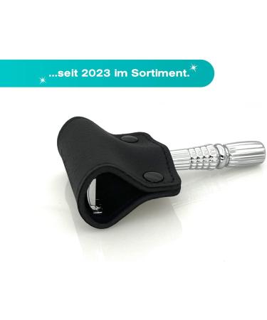 Mainland Design Razor Plane Protection | Premium Synthetic Leather Cover for Wet Razors & Blades | Ideal Gifts for Men | Black - Buy Online on GoSupps.com