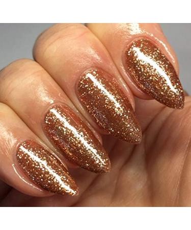 Bluesky GEL NAIL POLISH COPPER GOLD FINE GLITTER PLATINUM 26 Nail UV LED Soak Off 10ml (Requires Drying Under LED/UV Lamp) - Buy Online on GoSupps.com