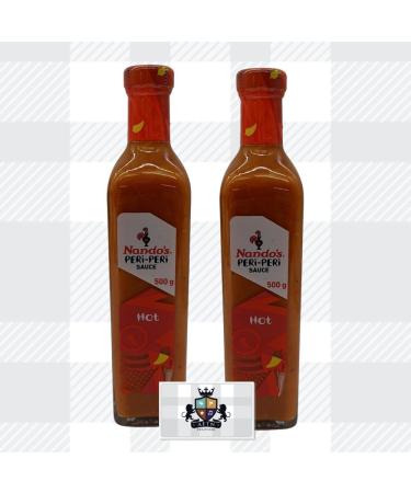 AETN Creations Nando's 2x500g Peri-Peri Hot Flavourful Sauce for Marinating Add a Spicy and Tangy Twist to your Dishes with AETN Fridge Magnet - Buy Online on GoSupps.com