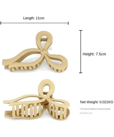 Knot hair clips: net red bow hair clips female large grab clip autumn and winter back of the head spoon hair card advanced sense of coiffure shark clip headdress 1#Creamcoloredbow - Buy Online on GoSupps.com