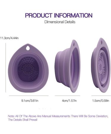 TUCANA 3PCS Silicone Foldable Makeup Brush Cleaner Brush Scrubber Bowl Portable Washing Tool Cosmetic Brush Cleaner (Pakc of 3) - Buy Online on GoSupps.com