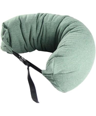 Pistro Portable Travel U Shape Neck Waist Pillow - Adjustable & Buckled Comfort for Lounging - Green - Buy Online on GoSupps.com