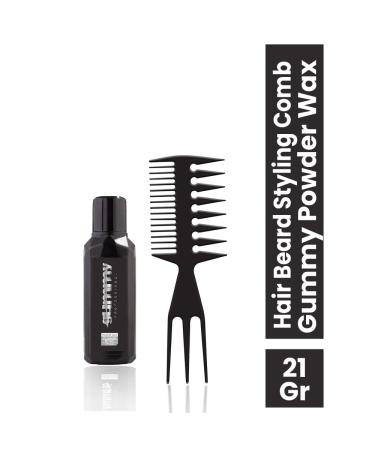 Rubber Hair Styling Powder Wax 20gr | Unisex Anti-Gravity Matt Look Styler & Comb Set | Flexible Anti-Static | International Shipping Available - Buy Online on GoSupps.com