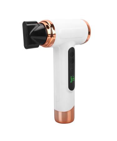 Cordless Hair Dryer 200W Rechargeable Hot Cold Hair Blow Dryer 15000mAh Travel Hair Dryer Fast Drying (US Plug 1300W) US Plug 1300W White