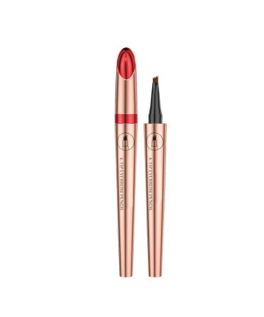 Eyebrow Pen Eyebrow Pencil with 4 Tip Create Natural Looking Brows Makeup Eyebrow Pen Eyebrow Pencil (Rose Gold)