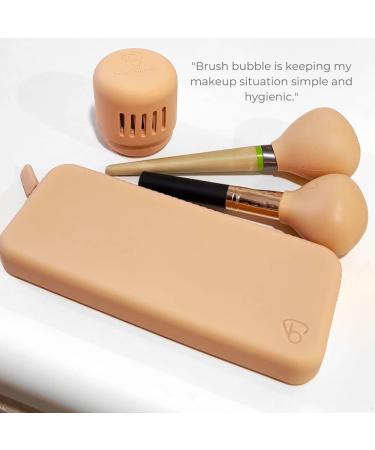 Buy Silicone Makeup Sponge Holder & Travel Case - Black | Brush Bubble for Clean Protected Sponges & Blender Included - Buy Online on GoSupps.com