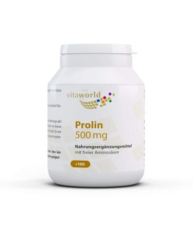 Vita World Pack of 3 Proline 500mg 3 x 100 Capsules Made in Germany