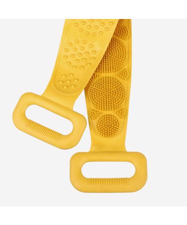 EXCEART Silicone Back Scrubber Belt - Gray - Ultimate Shower Exfoliation Tool for Smooth Skin - Durable & Easy to Use - Ideal for All Body Types - Buy Online on GoSupps.com