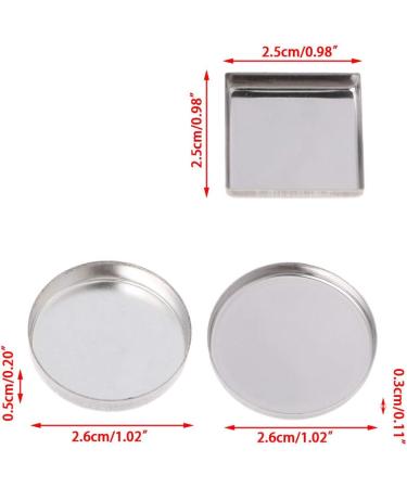 Gwxevce 10pcs Empty Eyeshadow Palette - Powder Pans for Makeup Magnetic Storage Silver Color - Buy Online on GoSupps.com