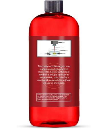 Colloidal Gold 36.5oz 500PPM Laser-Made - Buy Online on GoSupps.com