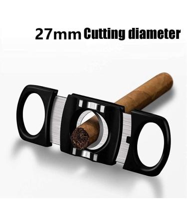 Cigar Cutter Accessories Cigar Guillotine Double Blade Metal Cigar Clippers Exquisite Stainless Steel Scissors Accessories for Cigar Lovers - Buy Online on GoSupps.com