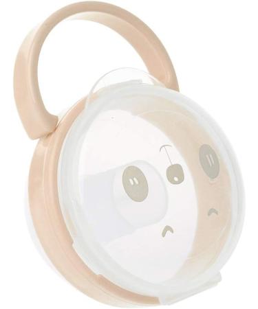 Buy TSBB Baby Pacifier Storage Box - Cartoon Panda Pattern Dust-Proof Transparent Case Portable Apricot Color for International Shipping - Buy Online on GoSupps.com