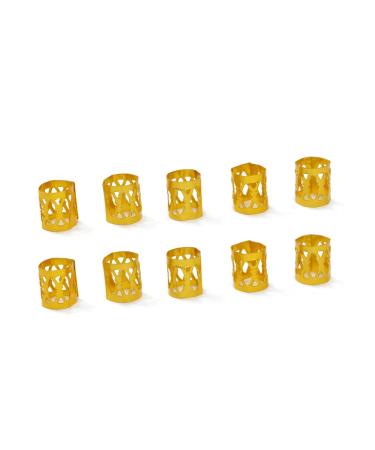 Dreadlocks Beads 50-Count Gold Aluminum Metal Cuffs for Women and Girls - Hair Braiding Accessories - Buy Online on GoSupps.com