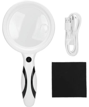 Portable 5X 10X Handheld Handheld Handheld Reading Magnifier for Reading LED for ES Repair Observation Full of Stars