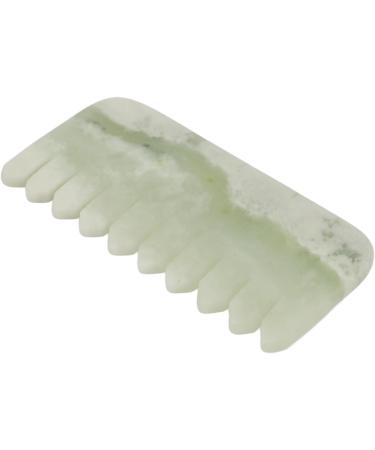 Verdant Touch Jade Massage Comb | Handheld Scalp & Physical Therapy Tool for Relaxation - Buy Online on GoSupps.com