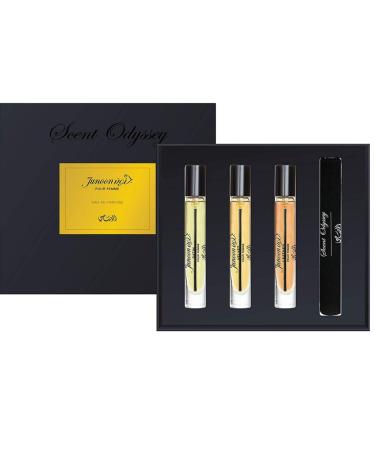 RASASI Scent Odyssey Junoon Pour Femme Collection - 7.5ML in Set of 3 | Experience this Series of Sophisticated Modern Orientals | Velvet Leather and Satin - Buy Online on GoSupps.com