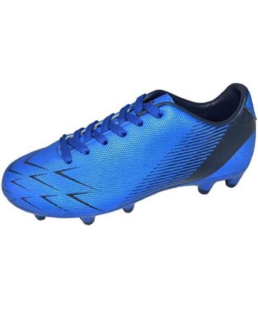 Vizari Ranger FG Football Shoes for Kids | Outdoor Soccer Cleats for Boys & Girls - Size 32 EU - Blue/Black - Buy Online on GoSupps.com