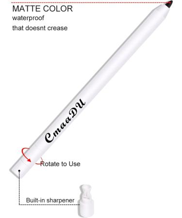 Eyeliner Pen2 PCS Breakup Proof Retractable Eyeliner Gel Black and White Eyeliners Quickdrying longlasting Smudger for smoky - Buy Online on GoSupps.com