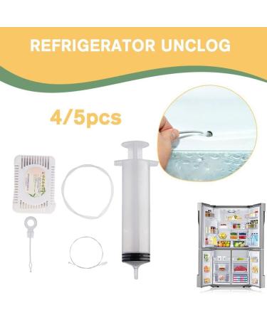 5/6Pcs Refrigerator Drain Clean Brush Suction Syringe Hose Fridge Clean Tool 1M Stick Drain Fridge Tool Hose Dredge Hole Cleaner sticks spring Cleaning cleaners tool cleaning refrigerator drai White 5pcs - Buy Online on GoSupps.com